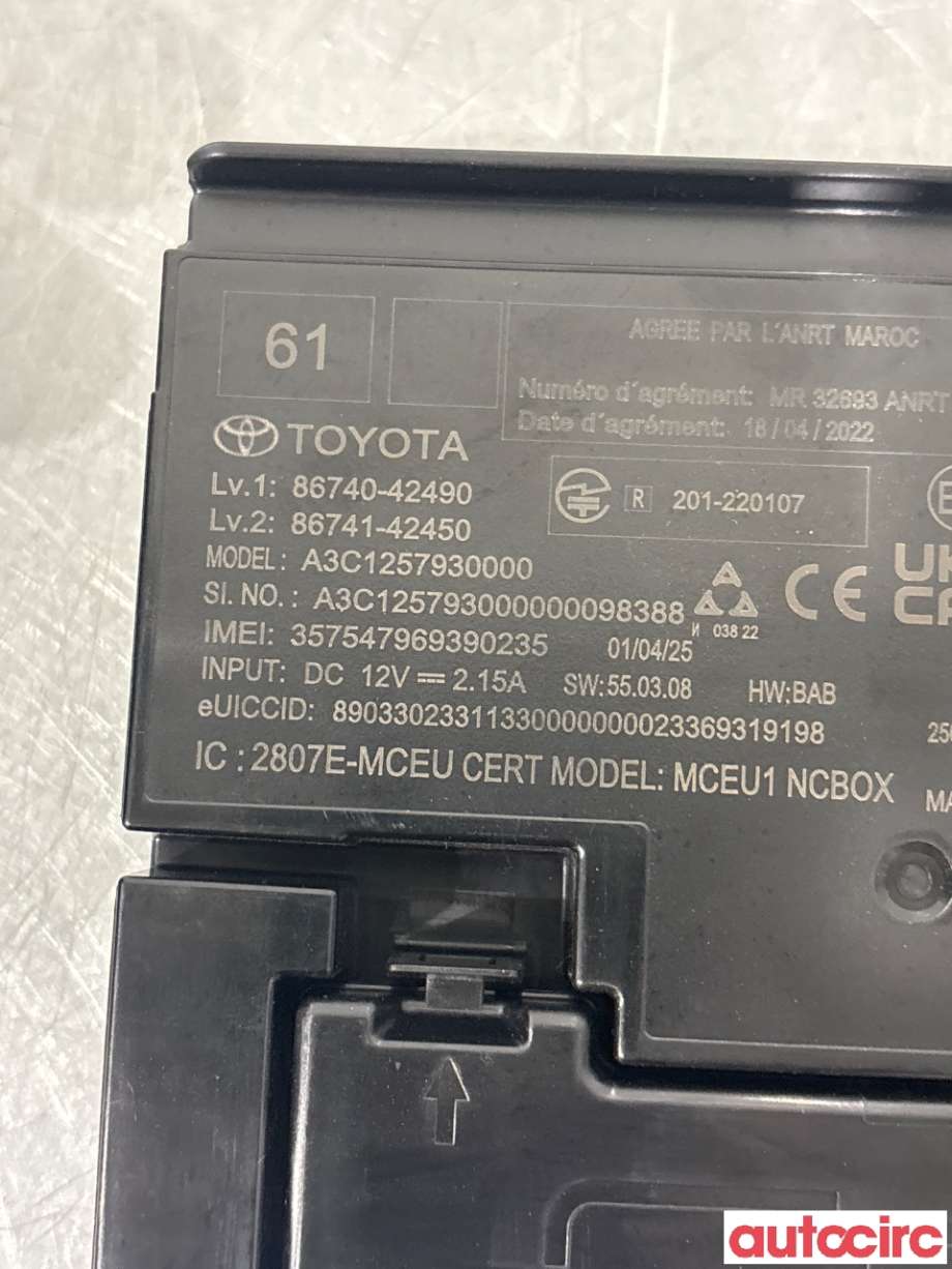 Styreenhet diverse til Toyota RAV4 2019-->> (Type V) (TOYOTA|8674042490||86740-42490)
