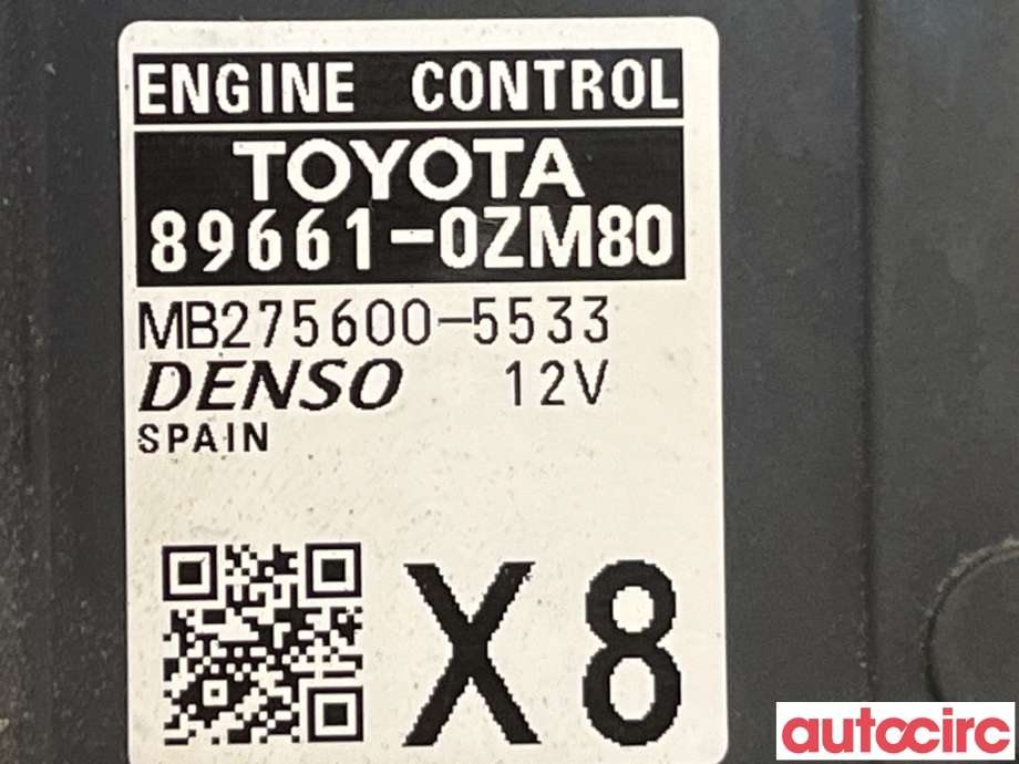 Styreenhet motor til Toyota Auris 2015-2019 (Type II, Fase 2) (TOYOTA|896610ZM80)