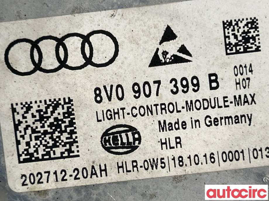 Styreenhet xenon/ballast til VW Tiguan 2016-2020 (Type II, Fase 1)  (VOLKSWAGEN|5NA998399|202712-20AH|8V0907399B)