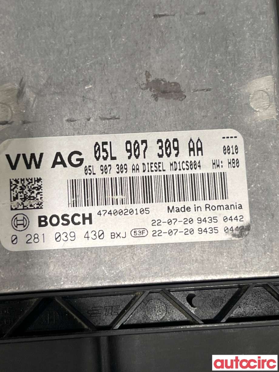 Styreenhet motor til VW Caddy 2020-->> (Type IV) (VOLKSWAGEN|05L906023EN|0281039430|05L907309AA)