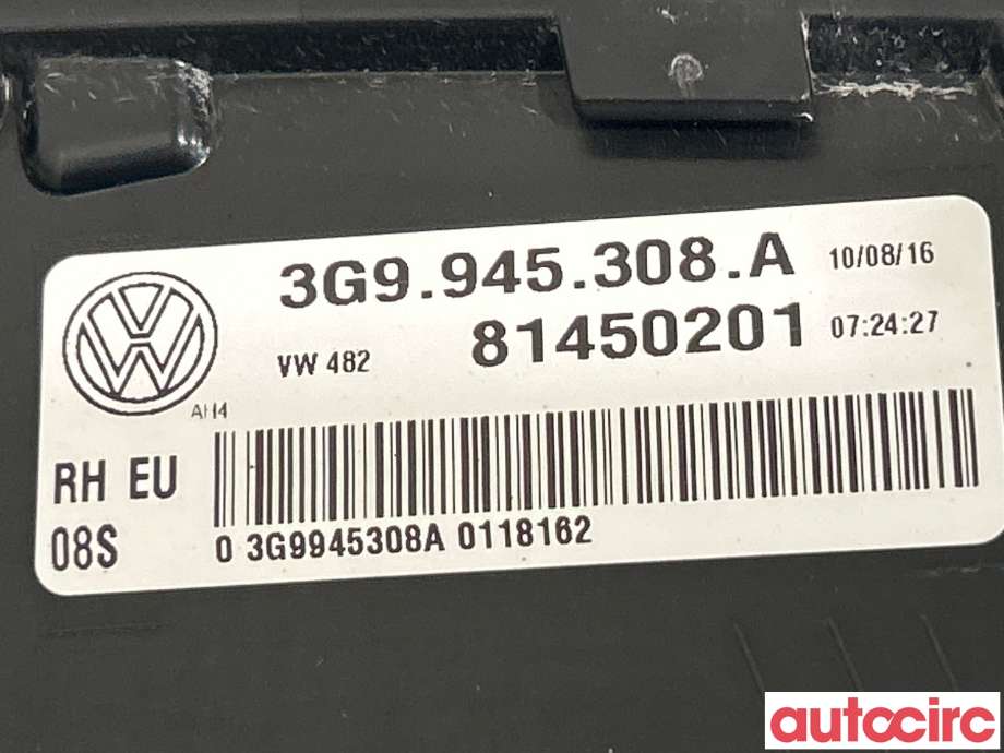 Baklykt høyre indre til VW Passat 2015-2019 (Fase 1) (B8) (B8) (VOLKSWAGEN|3G9945308E|81450201|3G9945308A)