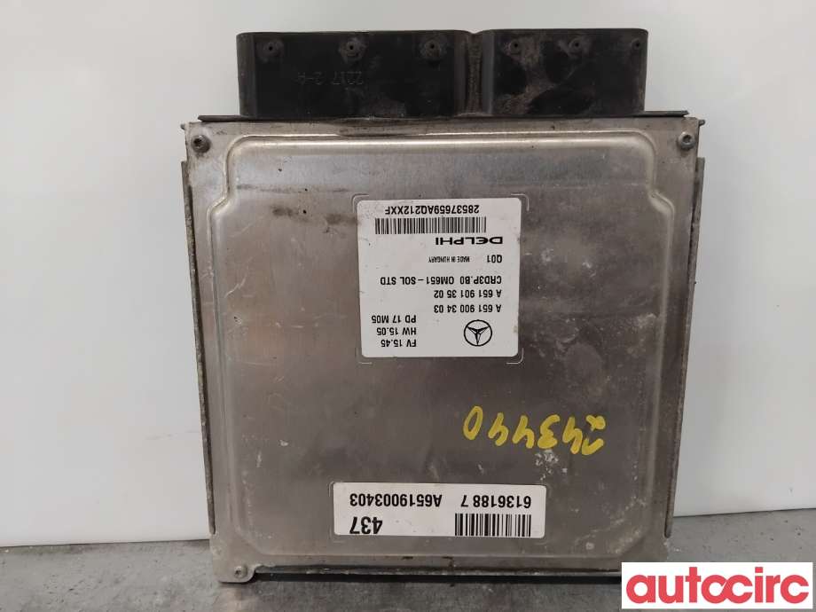 Styreenhet motor til Mercedes Sprinter 2013-2018 (Fase 2) (906) (906) (MERCEDES|A6519003403|28537659)