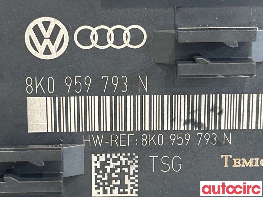 Styreenhet dør venstre foran til Audi A4 2007-2014 (Type IV) (B8) (B8) (AUDI|8K0959793M||8K0959793N)