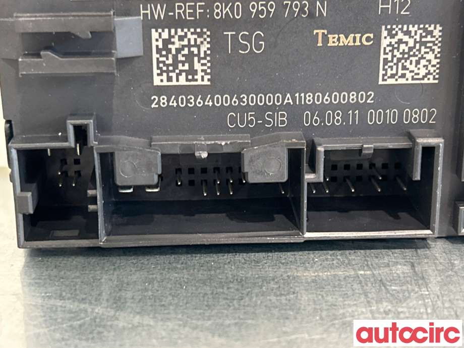 Styreenhet dør venstre foran til Audi A4 2007-2014 (Type IV) (B8) (B8) (AUDI|8K0959793M||8K0959793N)