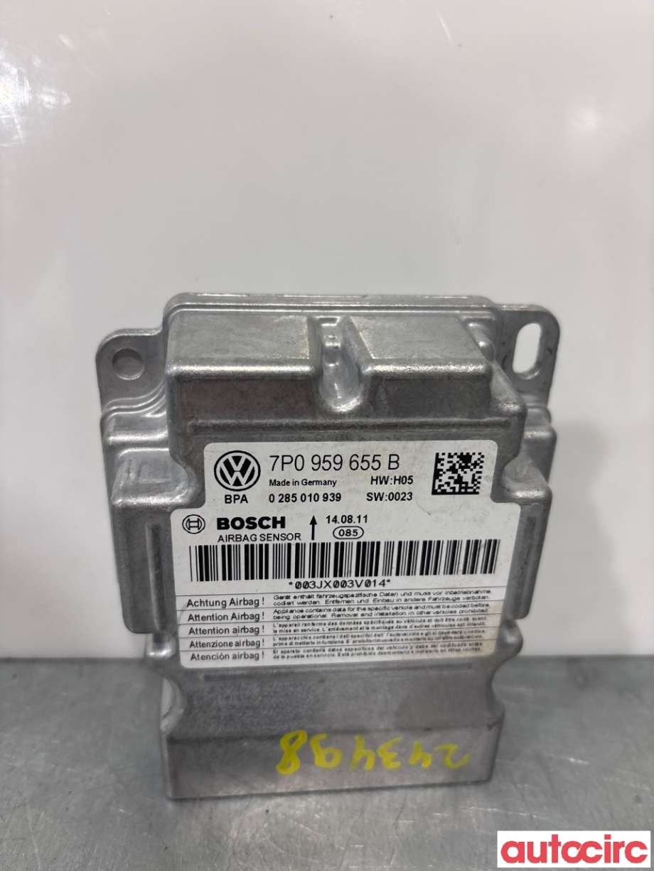 Airbag elektronikk til Porsche Cayenne 2010-2017 (92A) (92A) (PORSCHE|95861820103|0285010939|8P0959655B)