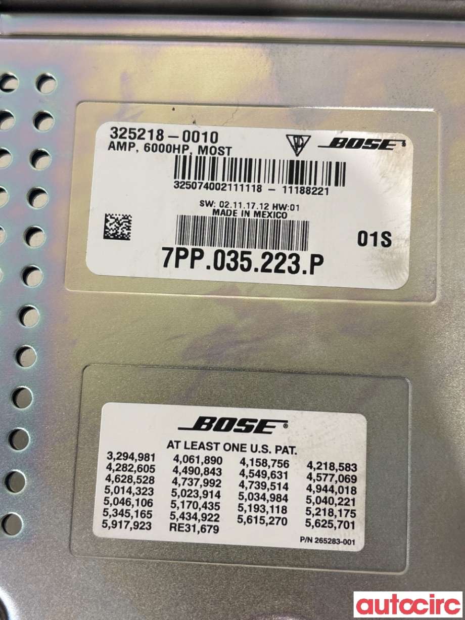 Bilstereo forsterker til Porsche Cayenne 2010-2017 (92A) (92A) (PORSCHE|7PP035223AA||7PP035223P)
