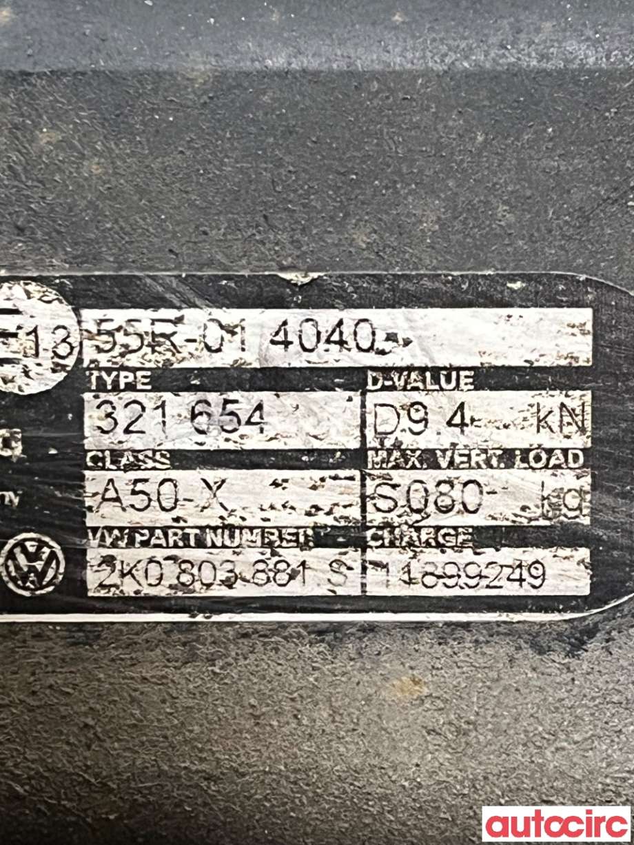 Hengerfeste til VW Caddy 2015-2020 (Type III, Fase 3)  (VOLKSWAGEN|2K0803880H|321654|2K0803881S)