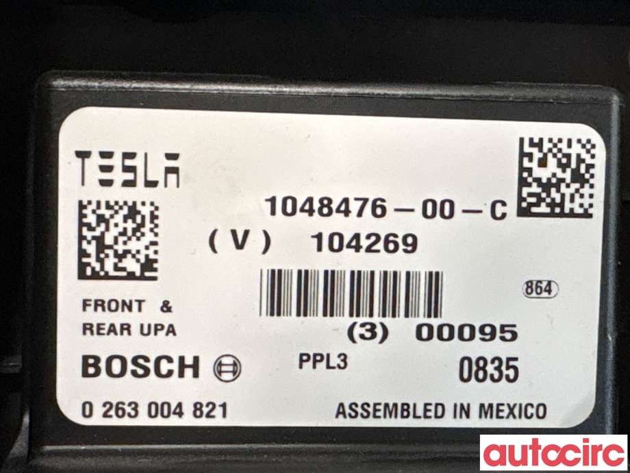 Styreenhet parkering til Tesla Model S 2013-2016 (Fase 1) (TESLA|1048476-00-D|0263004821|1048476-00-C)