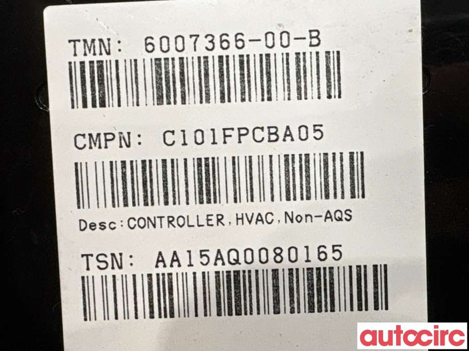 Styreenhet klima/aircondition til Tesla Model S 2013-2016 (Fase 1) (TESLA|6007366-00-B|C101FPCBA05)