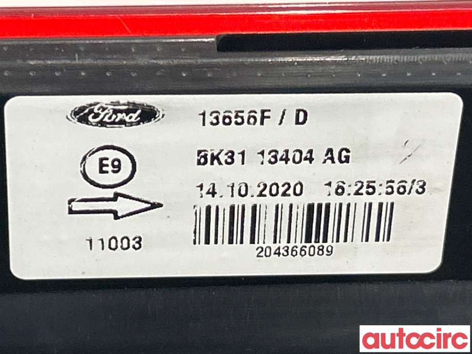 Baklykt høyre til Ford Transit Courier 2018-2023 (Type I, Fase 2) (FORD|1870425||BK31-13404-AG)