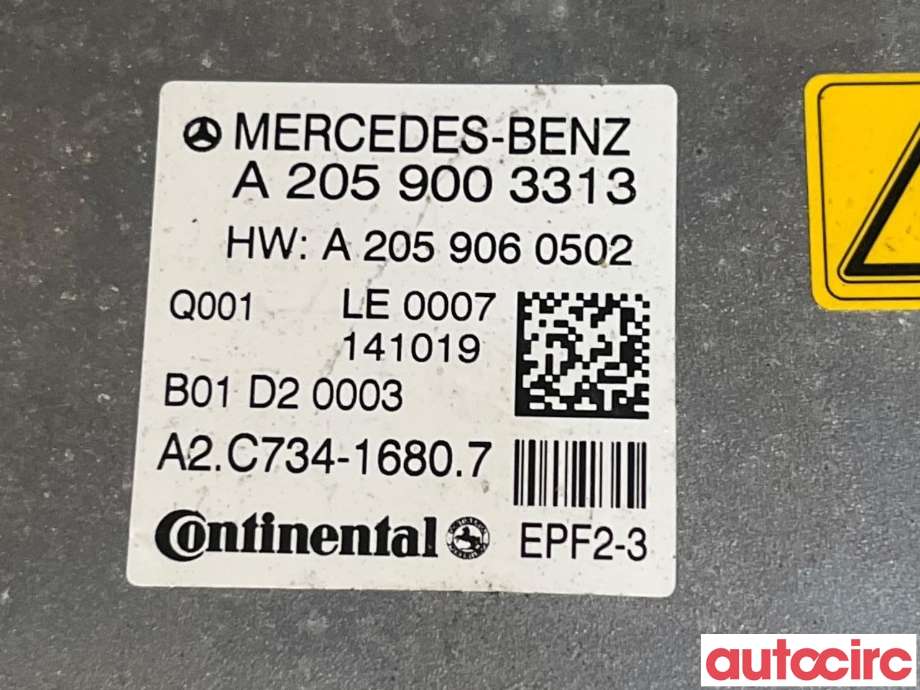 Inverter hybrid til Mercedes C-Klasse 2014-2018 (Fase 1) (W205) (W205) (MERCEDES|A2059003313)