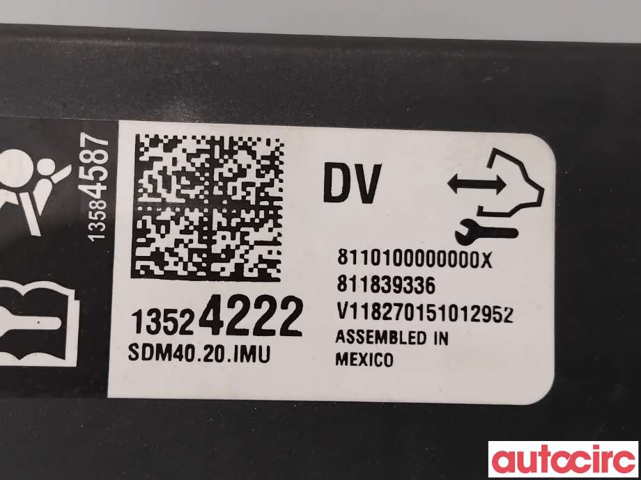 Airbag elektronikk til Opel Ampera-e 2017-->> (Type II)  (OPEL|13521054|13524222|13524235)