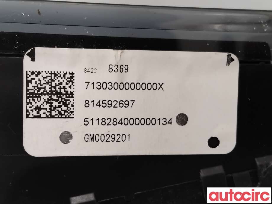 Multimedia display (MCU - Media Controller Unit) til Opel Ampera-e 2017-->> (Type II) (OPEL|84327412||84208369)
