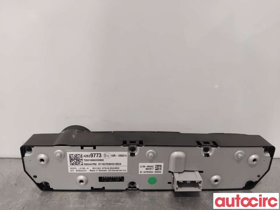 Varmeapparat betjening til Opel Ampera-e 2017-->> (Type II) (OPEL|42556935||42639773)