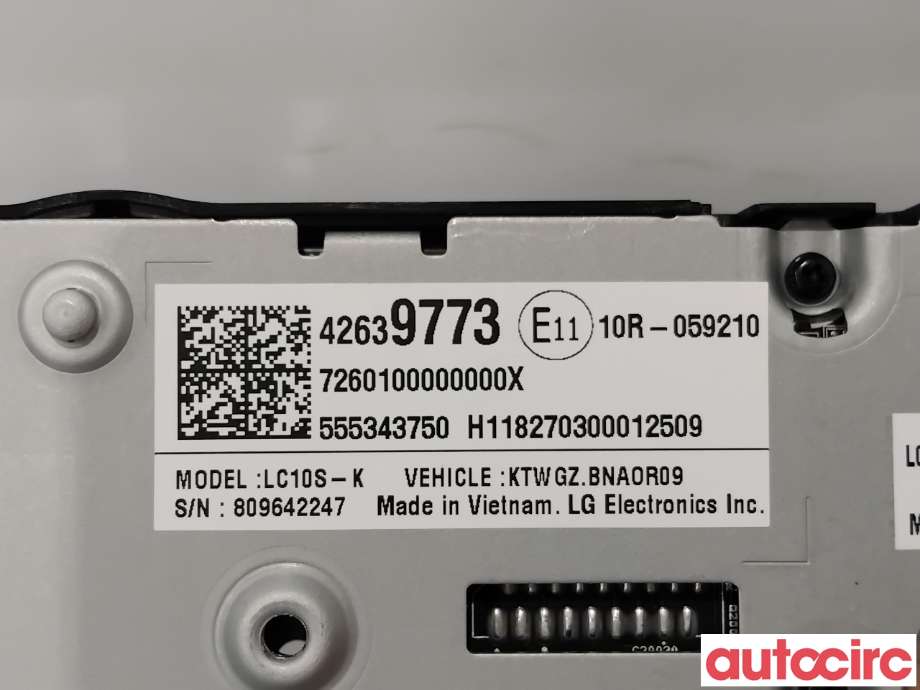 Varmeapparat betjening til Opel Ampera-e 2017-->> (Type II) (OPEL|42556935||42639773)