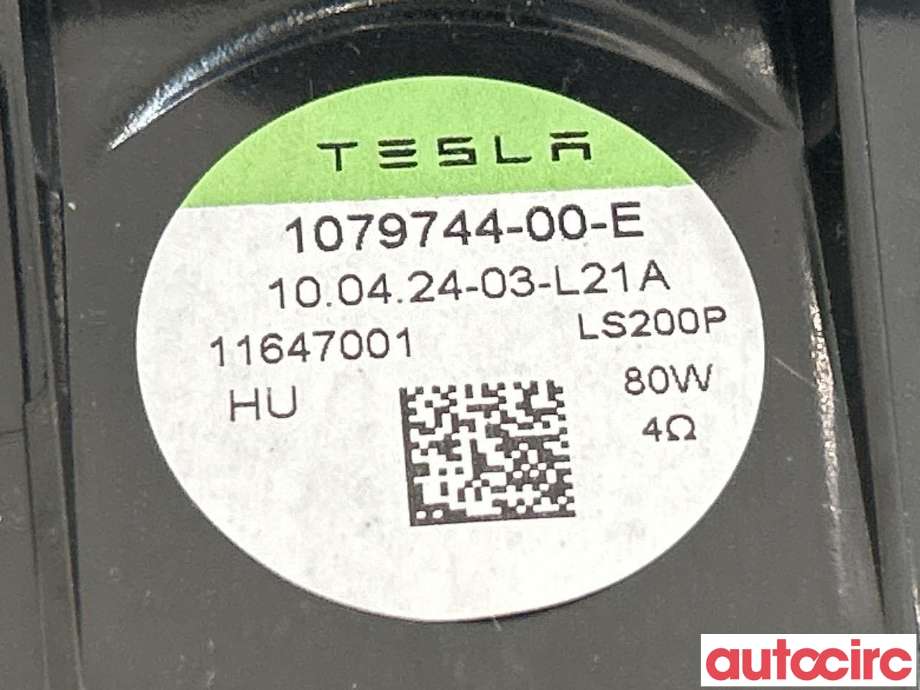 Bilstereo høyttaler til Tesla Model Y 2021-2024 (Type I)  (TESLA|1079744-00-E|11647001)