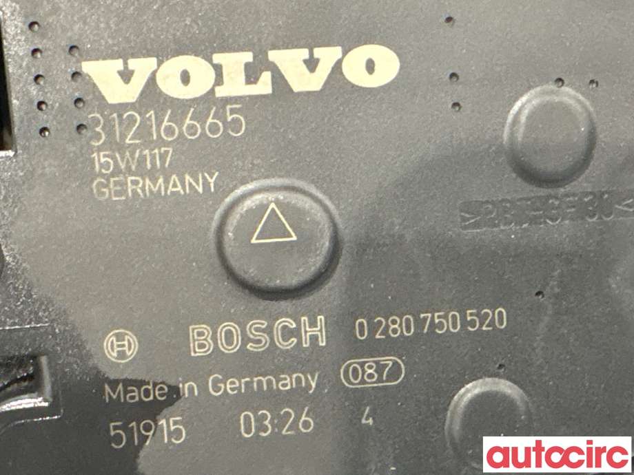 Spjeldhus til Volvo V60/V60 CC 2013-2018 (Type I, Fase 2)  (VOLVO|31216665|0280750520)