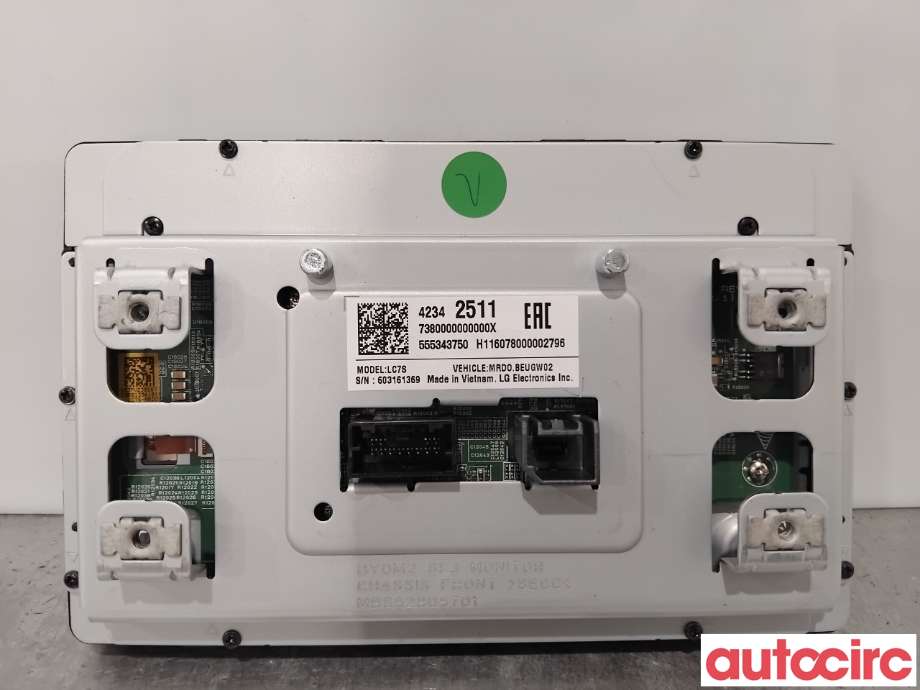 Multimedia display (MCU - Media Controller Unit) til Opel Astra K 2015-->>  (OPEL|42342511|LC7S)