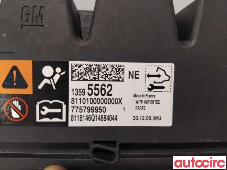 Airbag elektronikk til Opel Astra K 2015-->> (OPEL|13512293||13595562)