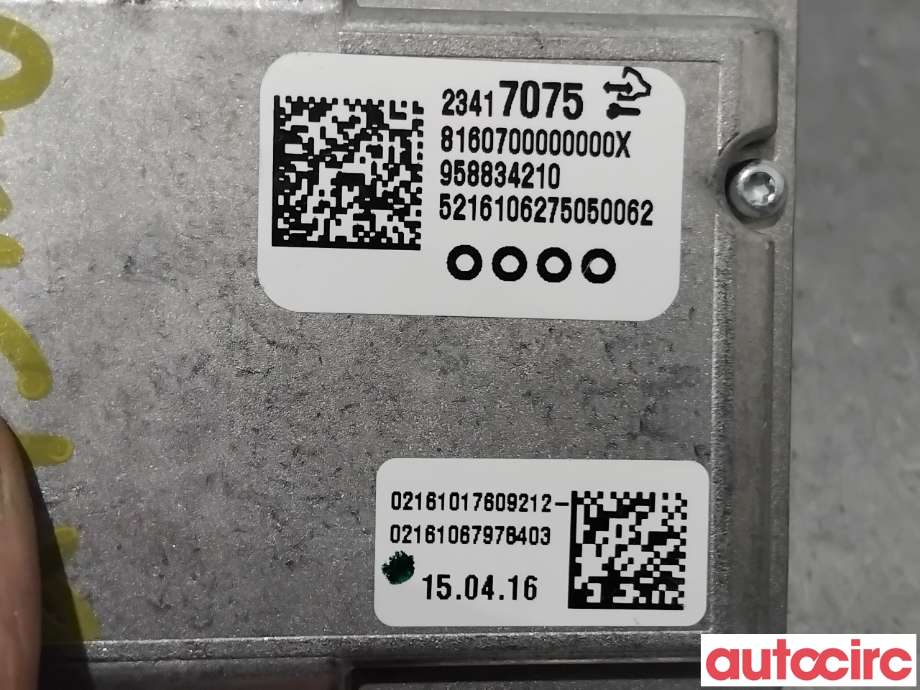 Sensor radar til Opel Astra K 2015-->>  (OPEL|39059573||23417075)