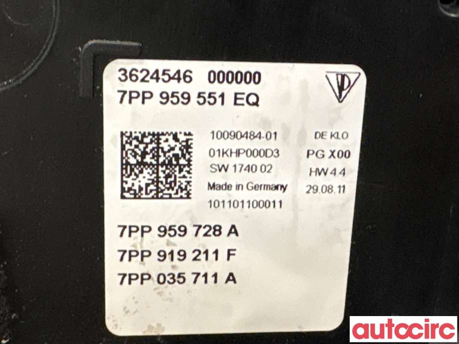 Tak konsoll til Porsche Cayenne 2010-2017 (92A) (92A) (PORSCHE|95861395102|3624546|7PP868403BR)