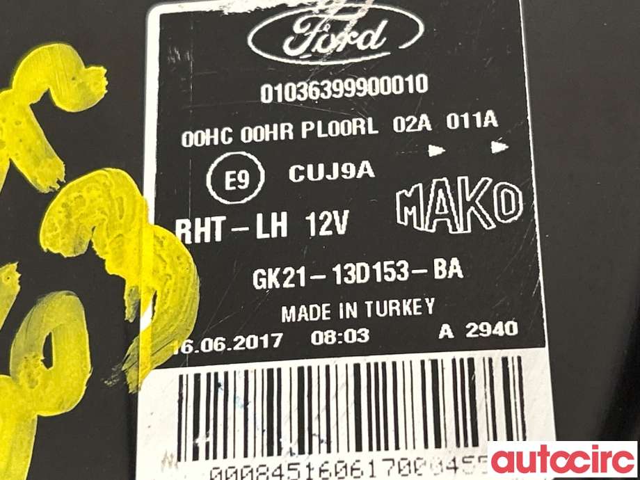 Frontlykt venstre halogen til Ford Transit Custom 2013-2023 (Type I)  (FORD|2045130||GK21-13D153-BA)