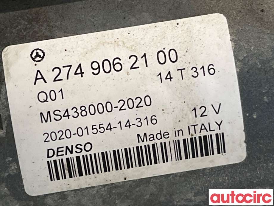 Starter til Mercedes C-Klasse 2014-2018 (Fase 1) (W205) (W205) (MERCEDES|A2749062100)