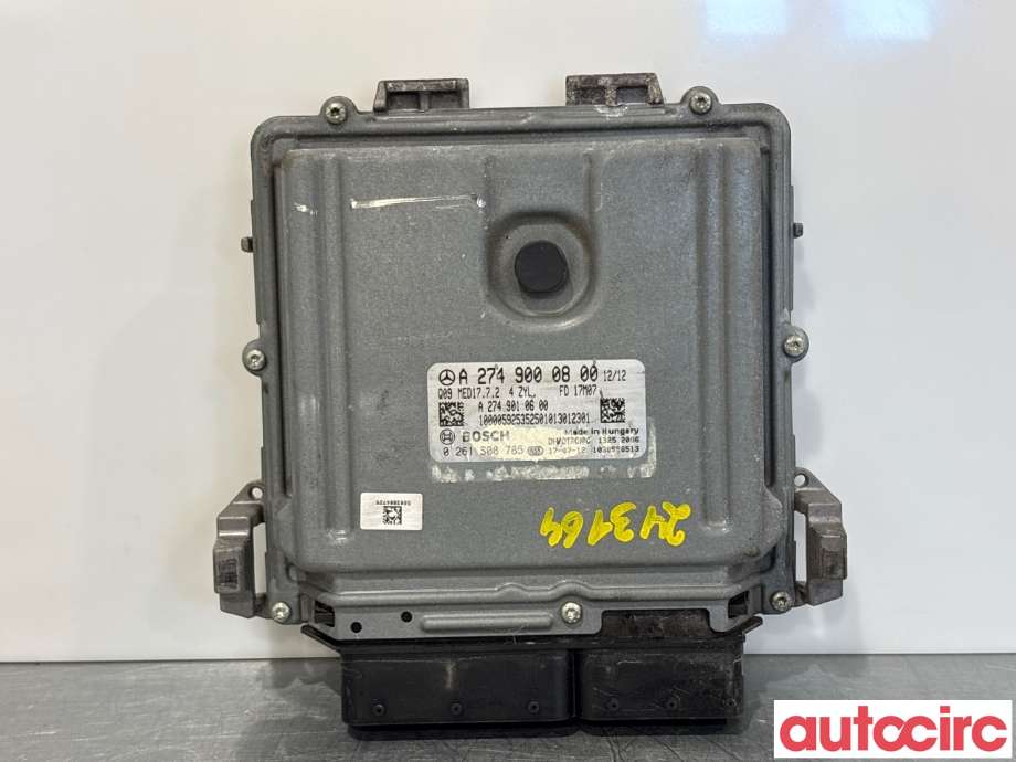 Styreenhet motor til Mercedes C-Klasse 2014-2018 (Fase 1) (W205) (W205) (MERCEDES|A2749000800|0261S08785|A2749002900)