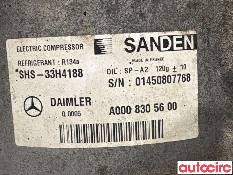 Aircondition kompressor til Mercedes C-Klasse 2014-2018 (Fase 1) (W205) (W205) (MERCEDES|A0008305600|SHS-33H4188)