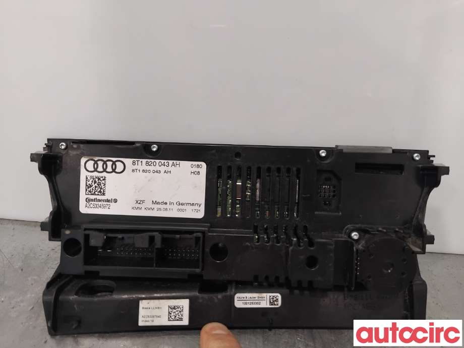 Varmeapparat betjening til Audi A4 2007-2014 (Type IV) (B8) (B8) (AUDI|8T1820043AH|A2C53345972|8T1820043AS)