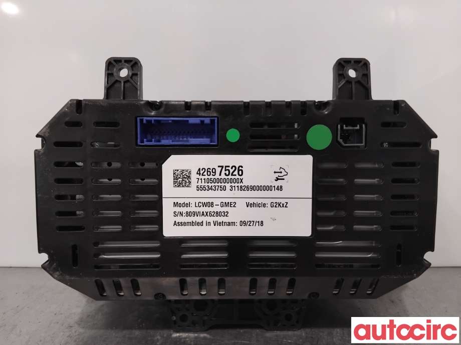 Instrumentpanel til Opel Ampera-e 2017-->> (Type II)  (OPEL|42647709|LCW08-GME2|42697526)