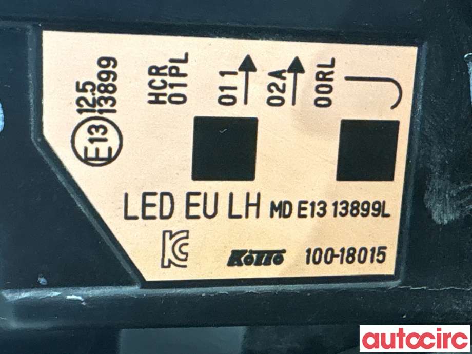 Frontlykt venstre halogen til Nissan Qashqai 2014-2021 (Type II)  (NISSAN|260604EH1B|100-18015|)