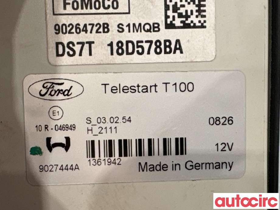 Styreenhet diverse til Ford Mondeo 2014-2019 (Type V, Fase 1) (FORD|2606974|9027444A|DS7T-18D578-BA)