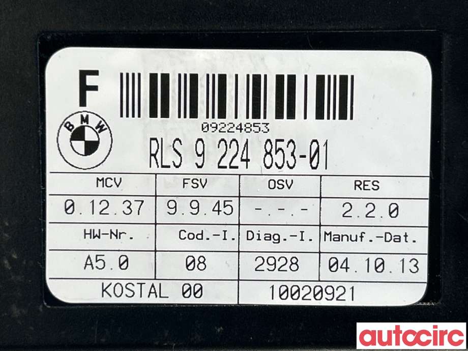 Sensor regnsensor til Mini One/Cooper 2007-2014 (R55-57) (R55-57) (MINI|61359224853||9224853)