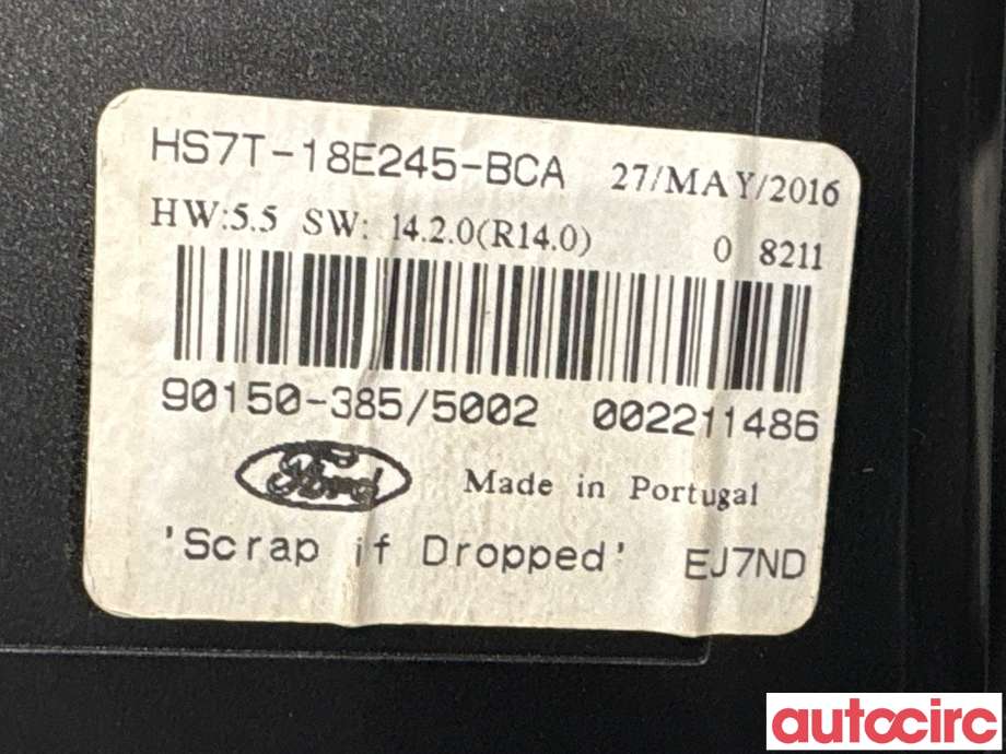 Varmeapparat betjening til Ford Mondeo 2014-2019 (Type V, Fase 1) (FORD|2215664|90150-385|HS7T-18E245-BCA)