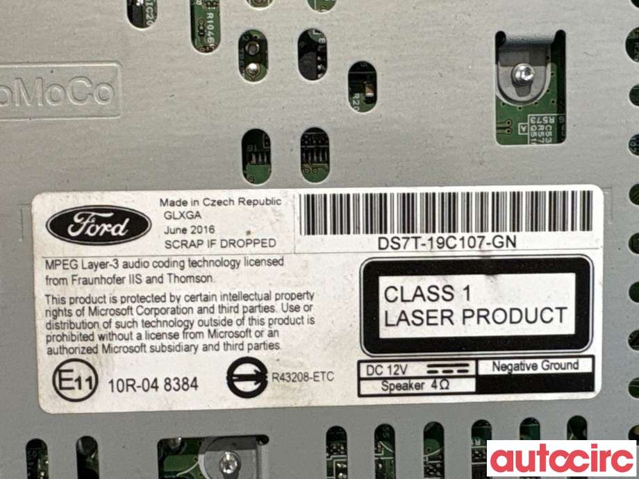 Bilstereo navigasjon til Ford Mondeo 2014-2019 (Type V, Fase 1)  (FORD|2172579||DS7T-19C107-GN)