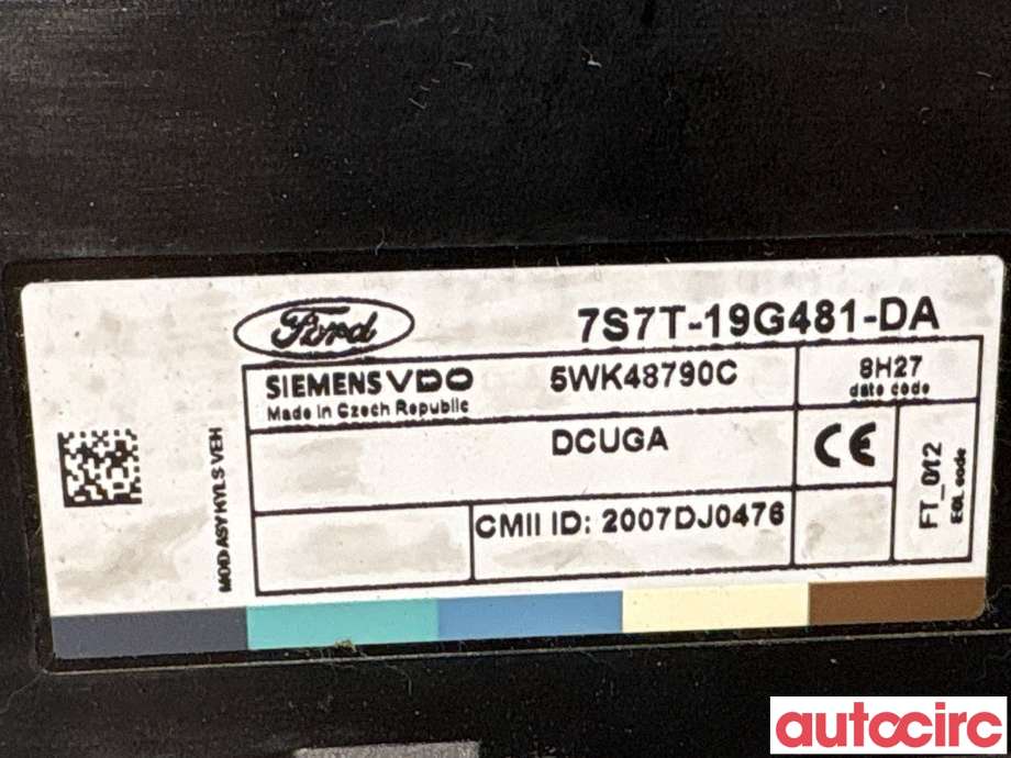 Styreenhet nøkkelfri/keyless til Ford Mondeo 2007-2010 (Type IV, Fase 1) (FORD|1796482|5WK48790C|7S7T-19G481-DA)