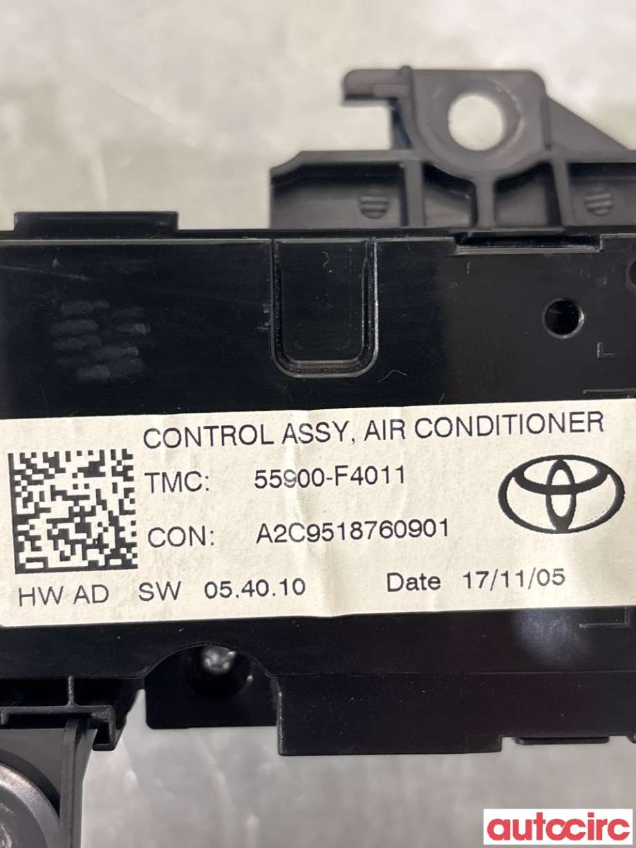 Varmeapparat betjening til Toyota C-HR 2016-->> (TOYOTA|55900F4011|A2C9518760901|55900-F4011)