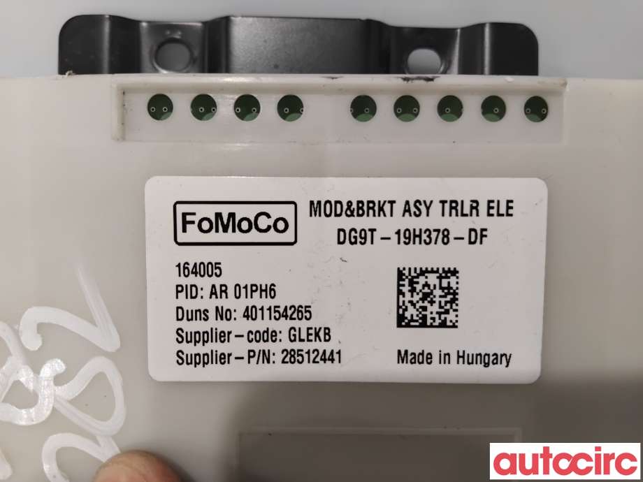 Styreenhet hengerfeste til Ford Mondeo 2014-2019 (Type V, Fase 1) (FORD|2270699|28512441|DG9T-19H378-DF)