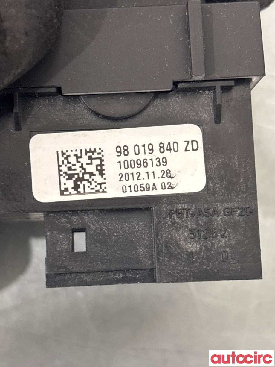 Bryter setevarme til Peugeot 508 2011-2014 (Type I, Fase 1)  (PEUGEOT|98019840ZD|10096139)