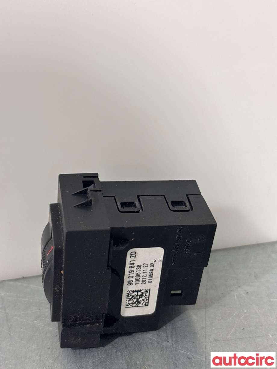 Bryter setevarme til Peugeot 508 2011-2014 (Type I, Fase 1) (PEUGEOT|98019841ZD|10096138)