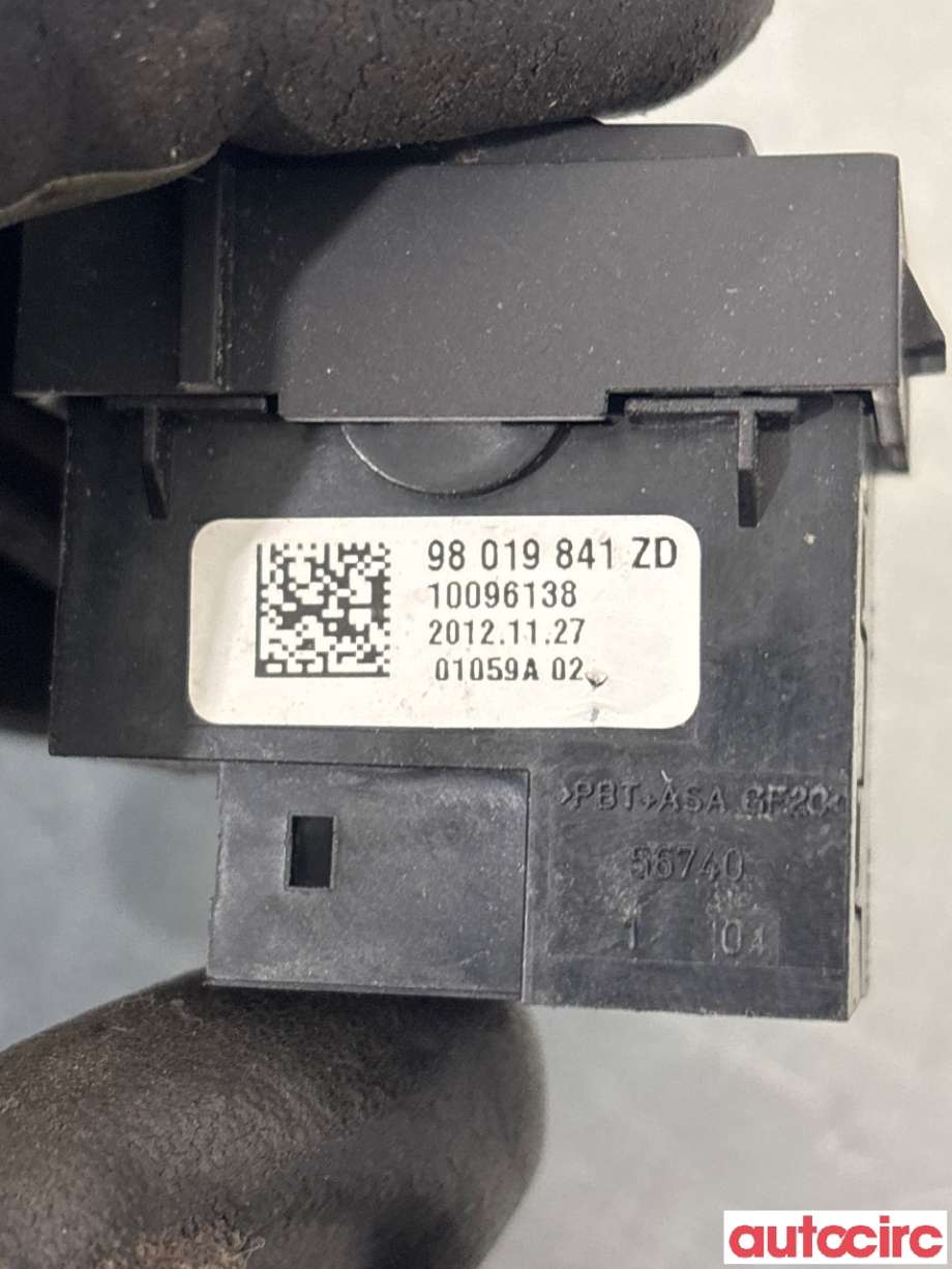 Bryter setevarme til Peugeot 508 2011-2014 (Type I, Fase 1) (PEUGEOT|98019841ZD|10096138)