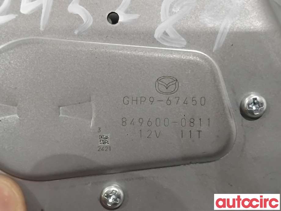 Viskermotor bakrute til Mazda 6 2015-2018 (Type III, Fase 2)  (MAZDA|GHP9-67-450|849600-0811|GHP9-67450)