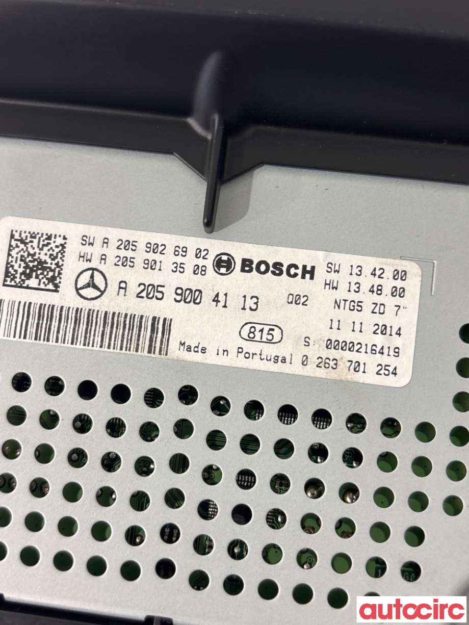 Instrument kjørecomputer til Mercedes C-Klasse 2014-2018 (Fase 1) (W205) (W205) (MERCEDES|A2059004113|0263701254)