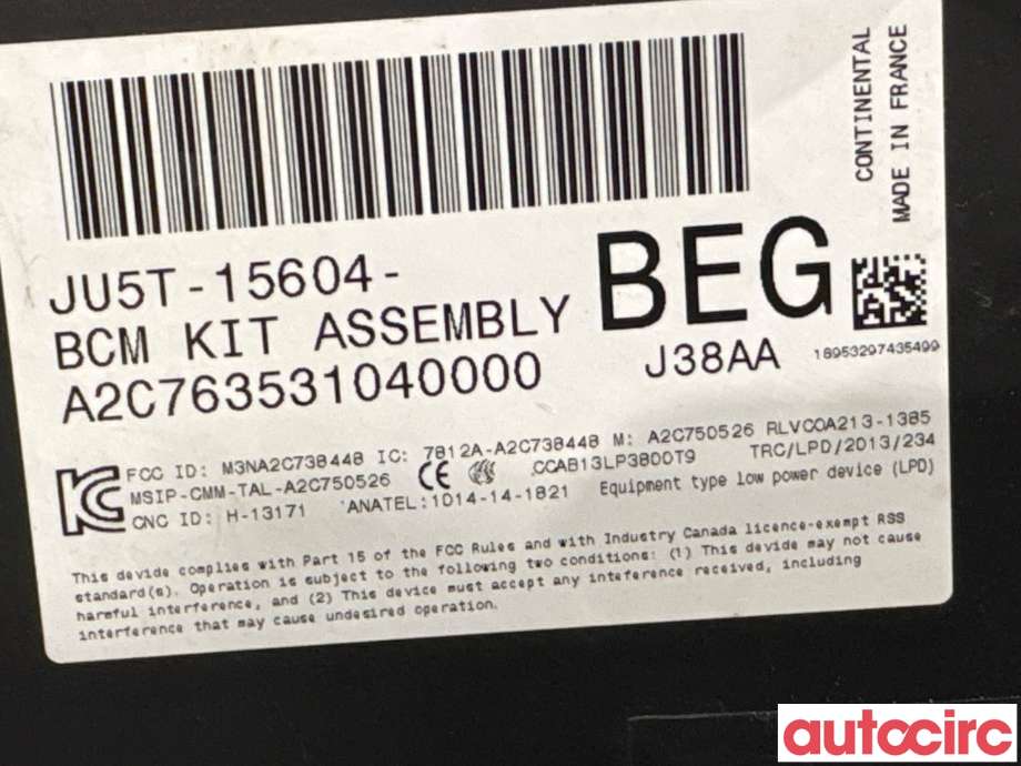 Sikringsboks til Ford Ranger / Ranger Raptor 2015-2022 (FORD|2244515||JU5T-15604-BEG)