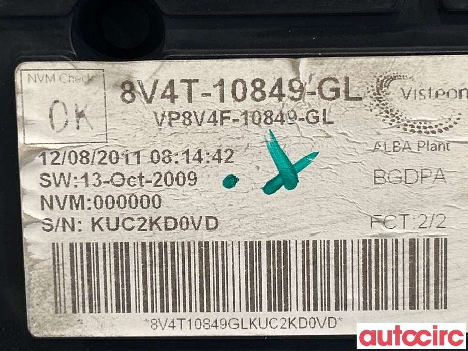 Instrumentpanel til Ford Kuga 2008-2012 (Type I) (FORD|1688127||8V4T-10849-GL)