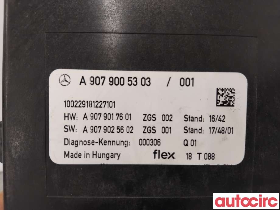 Styreenhet diverse til Mercedes Sprinter 2018-->> (907/910) (907/910) (MERCEDES|A9079005303||A9079001605)