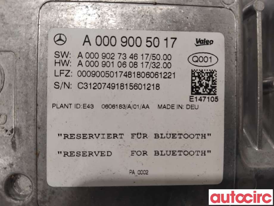 Styreenhet parkering til Mercedes Sprinter 2018-->> (907/910) (907/910) (MERCEDES|A0009006318||A0009005017)