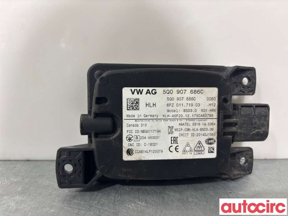 Sensor radar til Škoda Superb 2015-->> (Type III)  (SKODA|5Q0907686C|)
