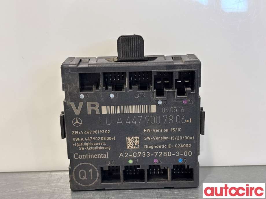 Styreenhet dør venstre foran til Mercedes Vito, 2014-->> (W447) (W447) (MERCEDES|A4479007806)